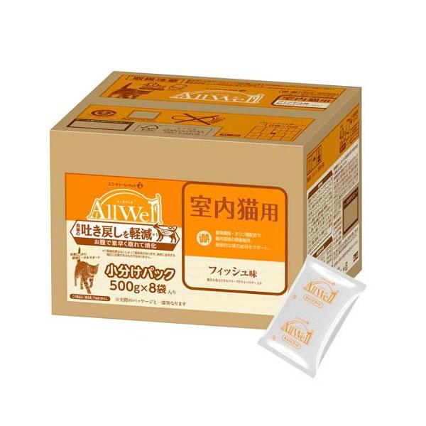 オールウェル(AllWell) キャットフード 室内猫用 フィッシュ味 ( 4kg