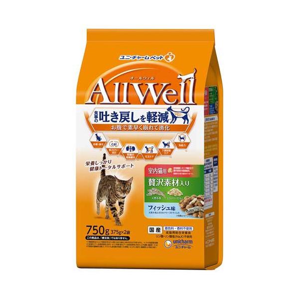 AllWell室内猫用贅沢素材入りフィッシュ味天然小魚とささみ