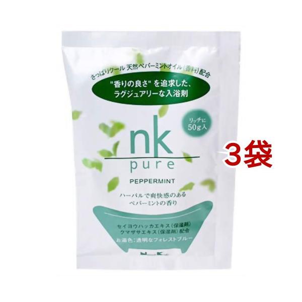 nk pure 入浴剤 ペパーミント/入浴剤/ブランド：日本香堂/【発売元、製造元、輸入元又は販売元】日本香堂/・単品JAN：4902125332164/【nk pure 入浴剤 ペパーミントの商品詳細】●香りの良さを追求した、ラグジュアリ...