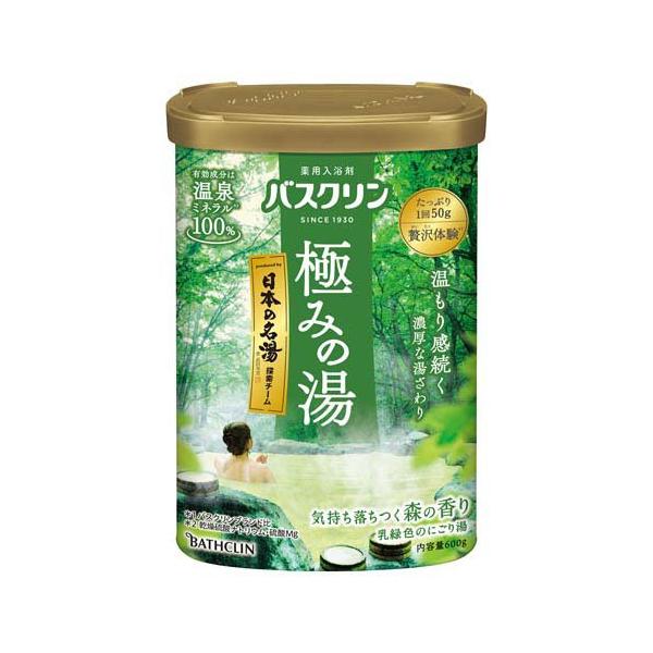 バスクリン 極みの湯 気持ち落ちつく森の香り ( 600g )/ 粉末入浴剤