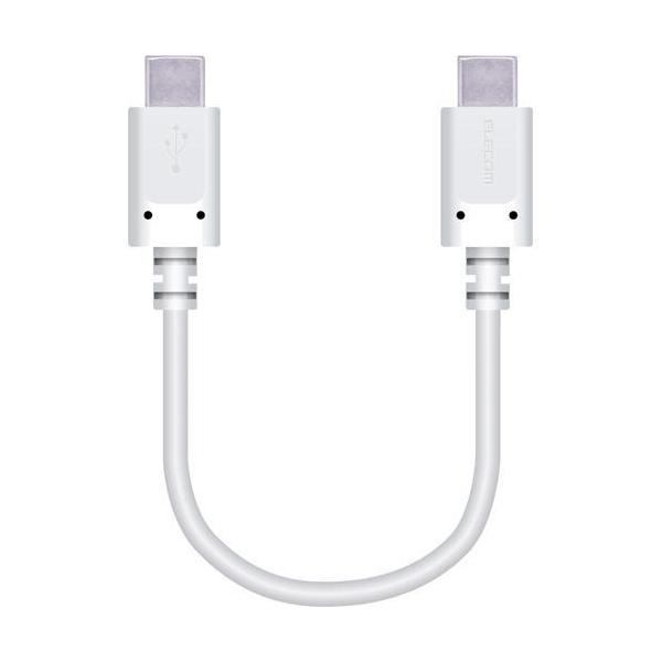 �G���R�� USB Type-C �P�[�u�� ���}���[�d 0.1m �X�}�z PC �z���C�g MPA-CC01PNWH ( 1�� )