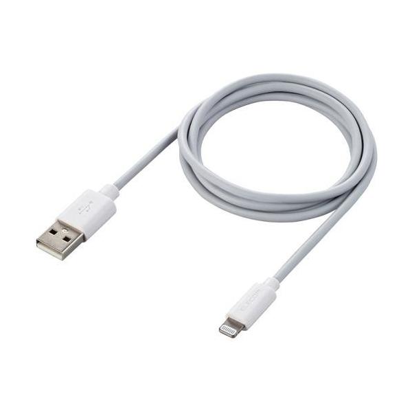 �G���R�� iPhone ���C�g�j���O�P�[�u�� 1m iPod �[�d �z���C�g MPA-UAL10WH ( 1�� )