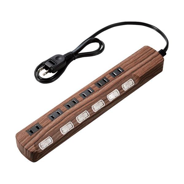 他サイト： エレコム 延長コード 電源タップ コンセント 1m 2P 6個口 雷サージ ECT-1310W ( 1個 )/ エレコム(ELECOM)の商品画像