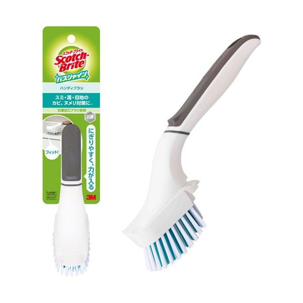 3M お風呂 ブラシ ハンディブラシ 本体 抗菌 バスシャイン スコッチブライト B-552J ( 1個 )/ スコッチブライト(Scotch Brite)