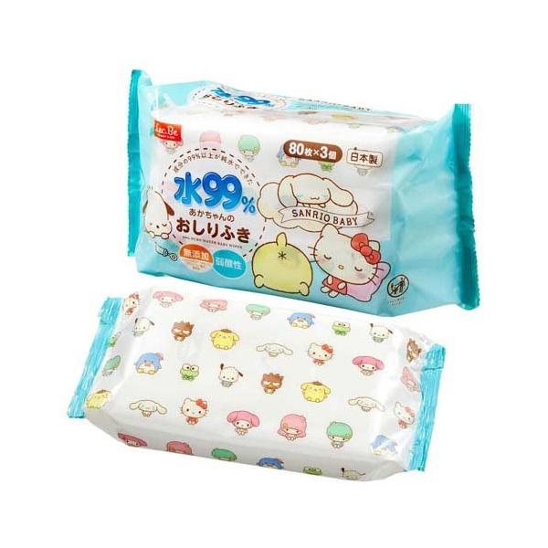 他サイト： サンリオ おしりふき ( 80枚×3個 )/ レックの商品画像