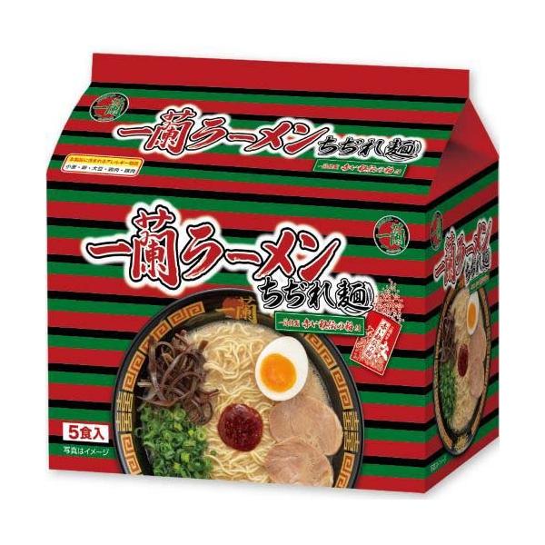 他サイト： 一蘭ラーメンちぢれ麺 一蘭特製 赤い秘伝の粉付 ( 133g×5食 )の商品画像