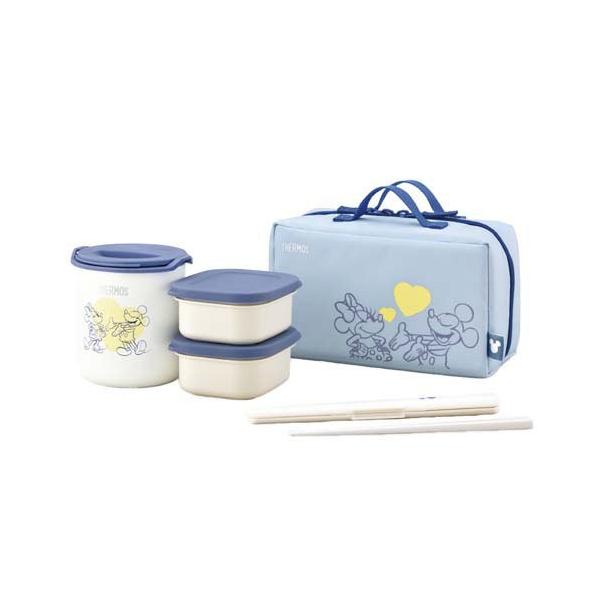サーモス 保温弁当箱 ブルーイエロー DBQ-256DS BLY ( 1セット