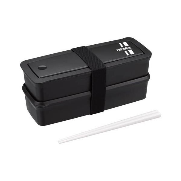 サーモス 食洗機対応 フレッシュランチボックス0.98L ブラックシルバー