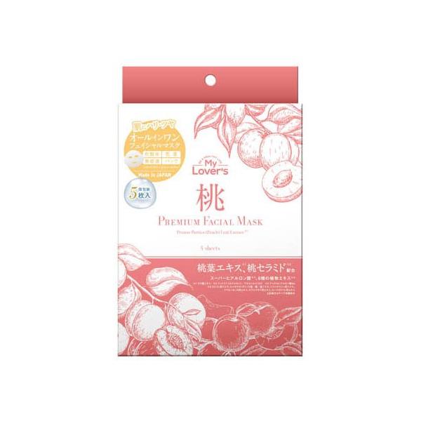 桃 プレミアムフェイシャルマスク ( 30ml×5枚 ) : 爽快ドラッグ - 通販