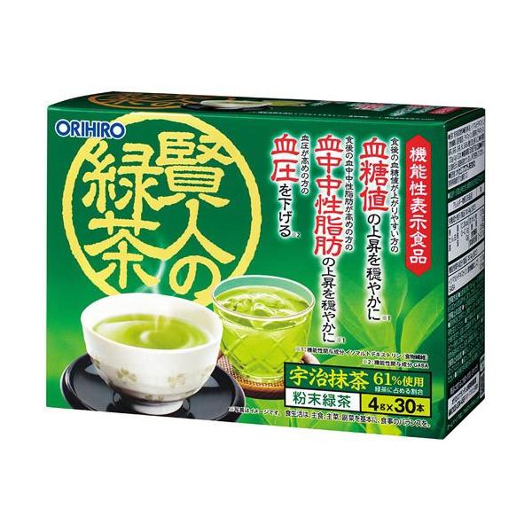 【専用】30袋　緑茶　お茶 オリヒロ 賢人の緑茶 ( 4g×30本入 )/ オリヒロ(サプリメント) : 爽快