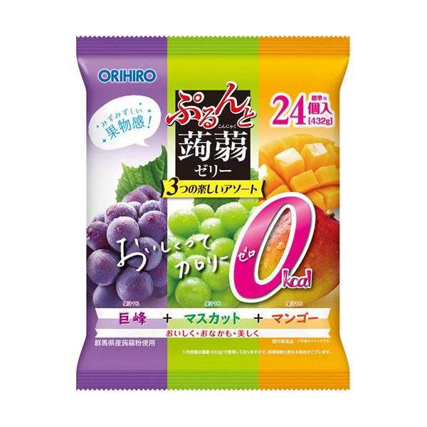 ぷるんと蒟蒻ゼリー パウチ 大袋 カロリーゼロ 巨峰+マスカット+