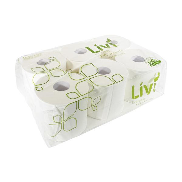 リビィ 50 トイレットペーパー170m巻 シングル 6ロールx1パック 8パック入り 箱売りの価格と最安値 おすすめ通販を激安で