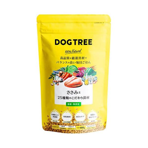 DOG TREE ささみ×2袋 かつお×4袋 各600g ドッグツリー ささみと25種類のこだわり具材 ドッグフード ( 600g