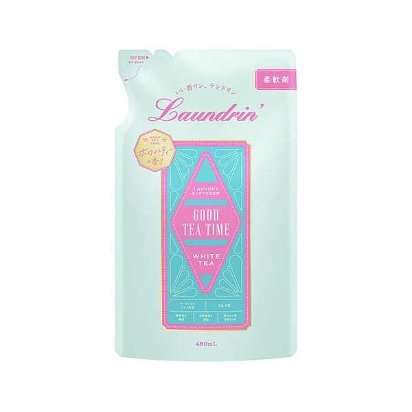 ランドリン 柔軟剤 ホワイトティーの香り 詰め替え ( 480ml )/ : 爽快