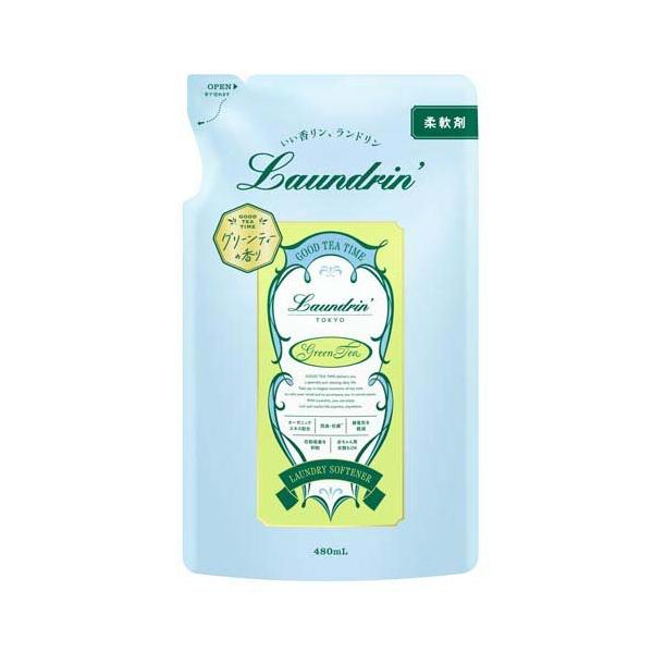 ランドリン 柔軟剤 グリーンティーの香り 詰め替え ( 480ml )/ : 爽快