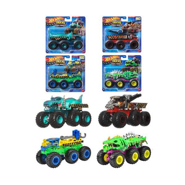 【超豪華16台セット】ホットウィール モンスタートラック まとめ売り ホットウィール モンスタートラック トランスポーター アソート 4台