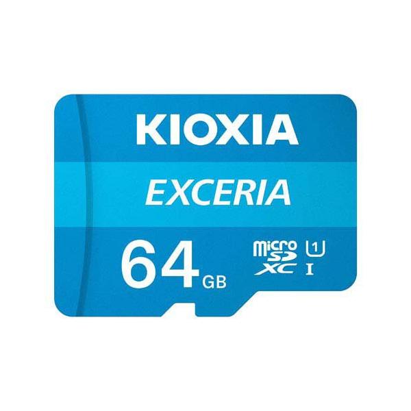 KIOXIA EXCERIA microSDカード 64GB 旧東芝メモリ SD変換アダプタ付属