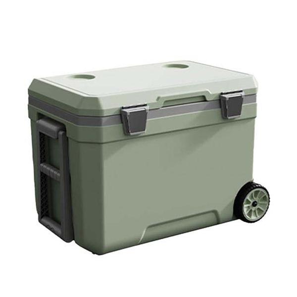 ハードクーラーボックス キャスター付 保冷 大容量 大型 グリーン IS
