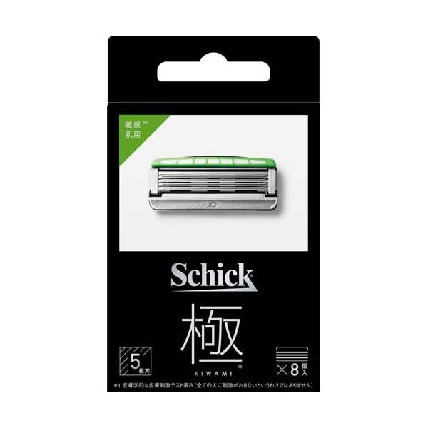 Schick シック 極(KIWAMI) 5枚刃 替刃8個入　4セット シック 極 KIWAMI 敏感肌用 替刃 ( 8個入 )/ : 爽快ドラッグ - 通販
