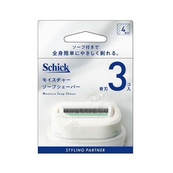 モイスチャーソープシェーバー 替刃 ( 3コ入 )/ シック : 爽快 モイスチャーソープシェーバー 替刃 ( 3コ入 )/ シック : 爽快