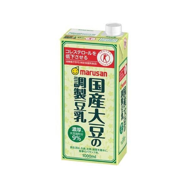 他サイト： マルサン 国産大豆の調製豆乳 ( 1L*6本入 )/ マルサン ( 健康 朝食 イソフラボン コレステロール 国産 )の商品画像