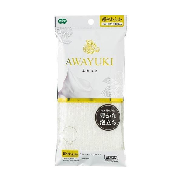 あわゆき ナイロンタオル 超やわらか ホワイト ( 1枚入 ) : 爽快