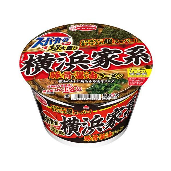 スーパーカップ超大盛り 横浜家系豚骨醤油ラーメン ( 12個 ) : 爽快
