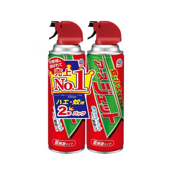 アースジェット 蚊 ゴキブリ トコジラミ 駆除 対策 殺虫剤 スプレー ( 450ml*2本入 )/ アースジェット
