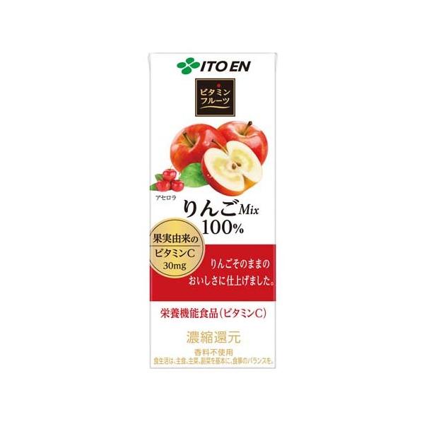 伊藤園 ビタミンフルーツ りんごミックス 紙パック ( 200ml*24本入