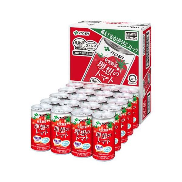 伊藤園 充実野菜 理想のトマト 缶 ( 190g×20本 )/ : 爽快ドラッグ