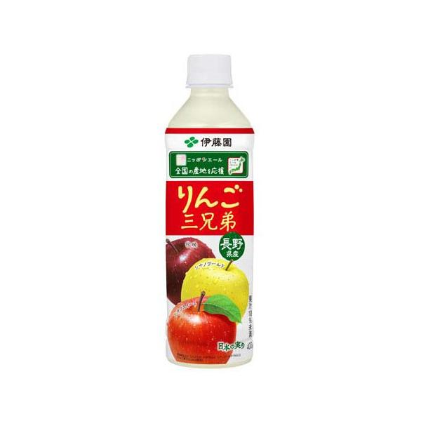 伊藤園 りんご三兄弟 長野県産 ニッポンエール ( 400g×24本 )/ : 爽快
