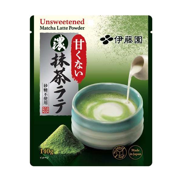 伊藤園 甘くない濃い抹茶ラテ 粉末 チャック付きスタンド袋タイプ ( 140g )/ 伊藤園