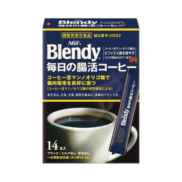 AGF ブレンディ インスタントコーヒー スティック ブラック 毎日の腸活