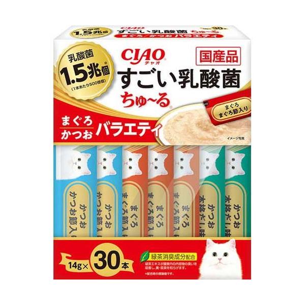 CIAO すごい乳酸菌 ちゅ〜る まぐろ・かつおバラエティ ( 14g*30 CIAO すごい乳酸菌 ちゅ〜る まぐろ・かつおバラエティ ( 14g*30