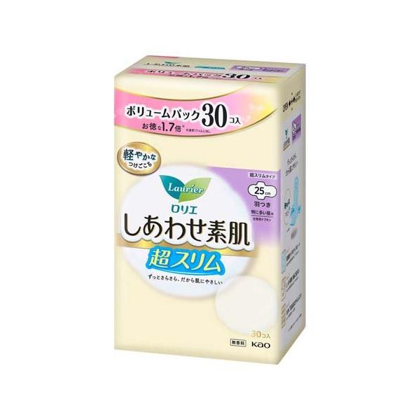 ロリエ しあわせ素肌 ボリュームパック 超スリム 特に多い昼用 羽つき