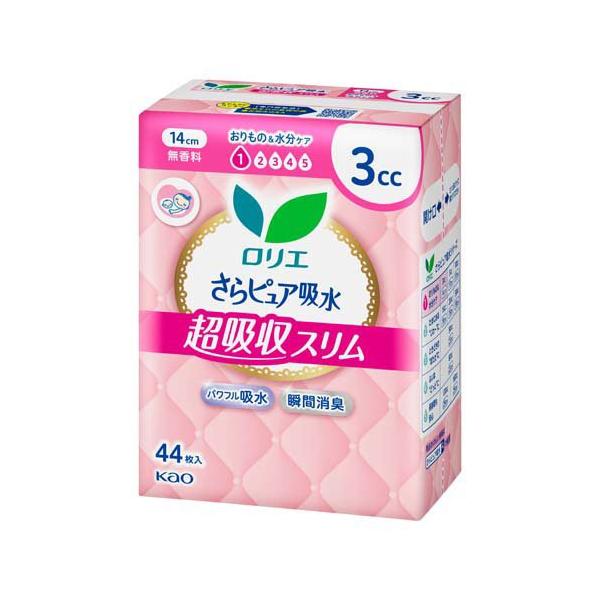 ロリエ さらピュア吸水 超吸収スリム 3cc ( 44枚入 )/ : 爽快ドラッグ