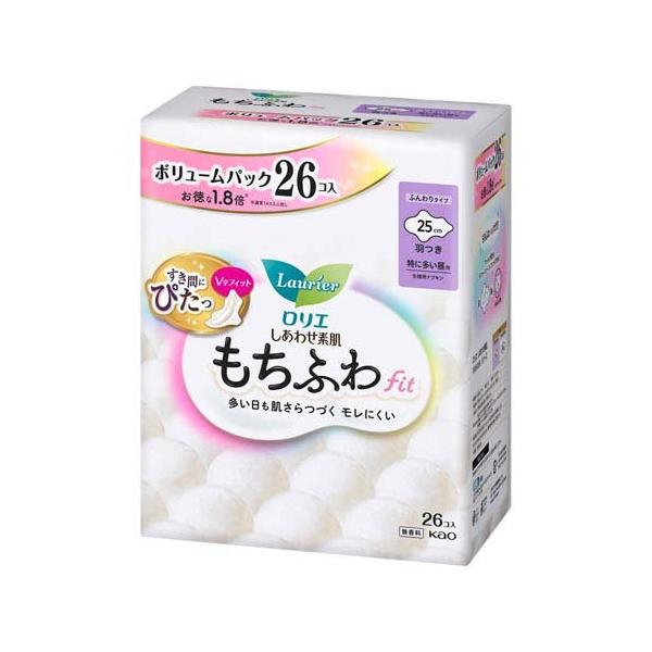ロリエしあわせ素肌 もちふわfit 特に多い昼用25cm羽つき ボリューム
