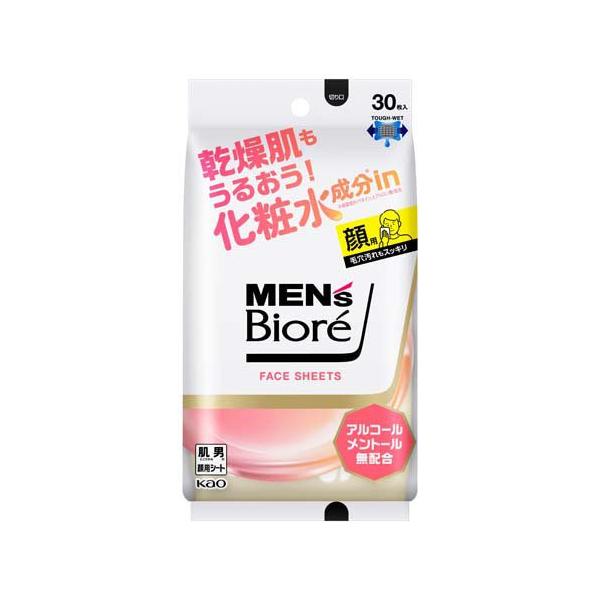 メンズビオレ フェイスシート 化粧水成分in/デオドラント用品/ブランド：メンズビオレ/【発売元、製造元、輸入元又は販売元】花王/【メンズビオレ フェイスシート 化粧水成分inの商品詳細】●乾燥肌もうるおう！化粧水成分※inフェイスシート※...