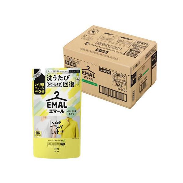 エマール リフレッシュグリーンの香りつめかえ用 梱販売用 ( 360g×24個