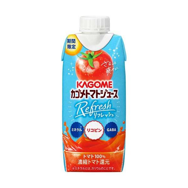 企画品)カゴメ トマトジュースRefresh ( 330ml×12本入 ) : 爽快