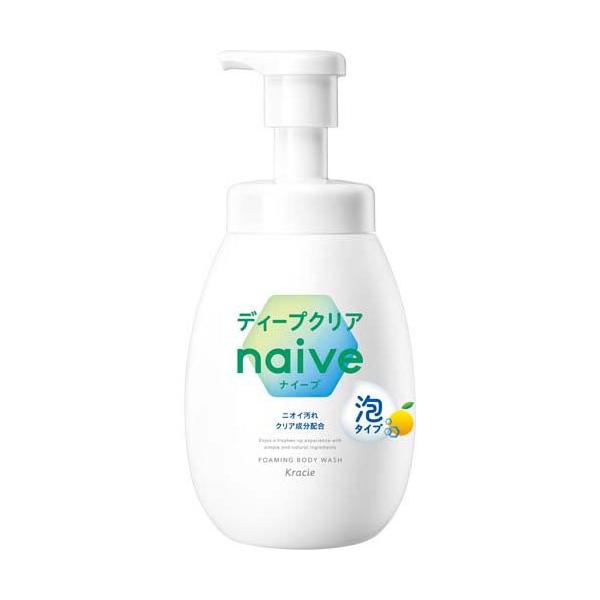 ナイーブ 泡で出てくるボディソープ ディープクリア ポンプ ( 600ml