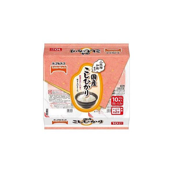 国産こしひかり ( 180g×10個入 )/ テーブルマーク パックご飯 ごはん