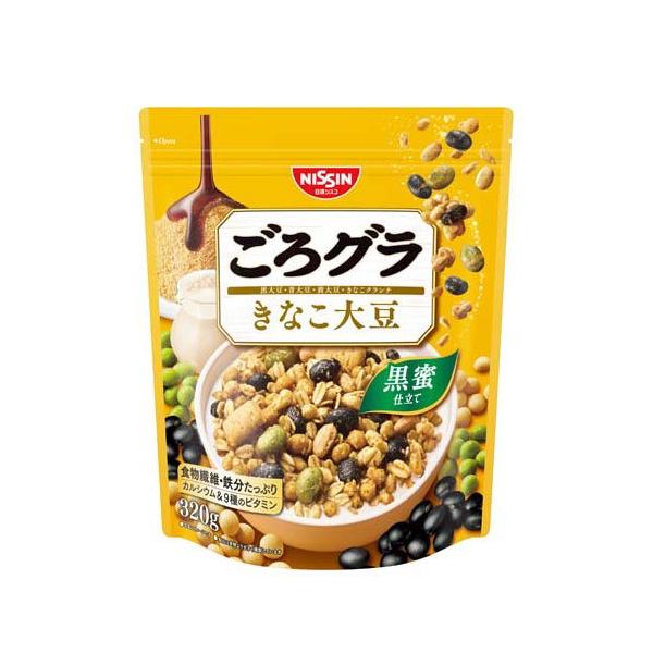 ごろグラ　きなこ大豆　合計12袋 ごろグラ きなこ大豆 ( 320g )/ ごろっとグラノーラ : 爽快ドラッグ