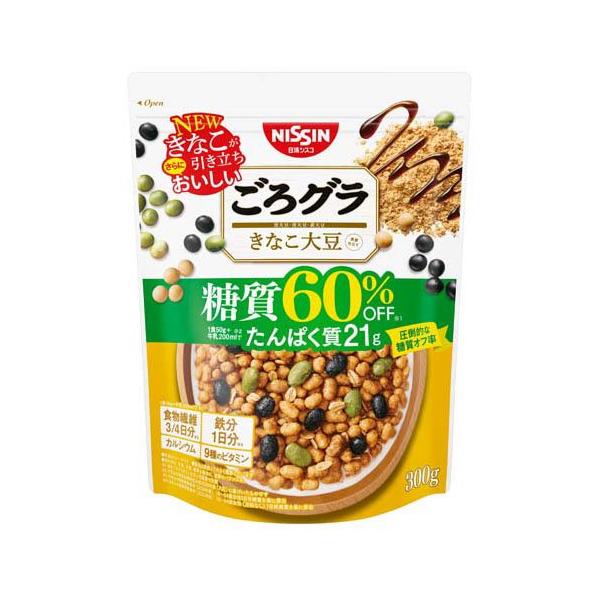 ごろグラ 糖質60％オフ きなこ大豆 ( 300g )/ ごろっとグラノーラ