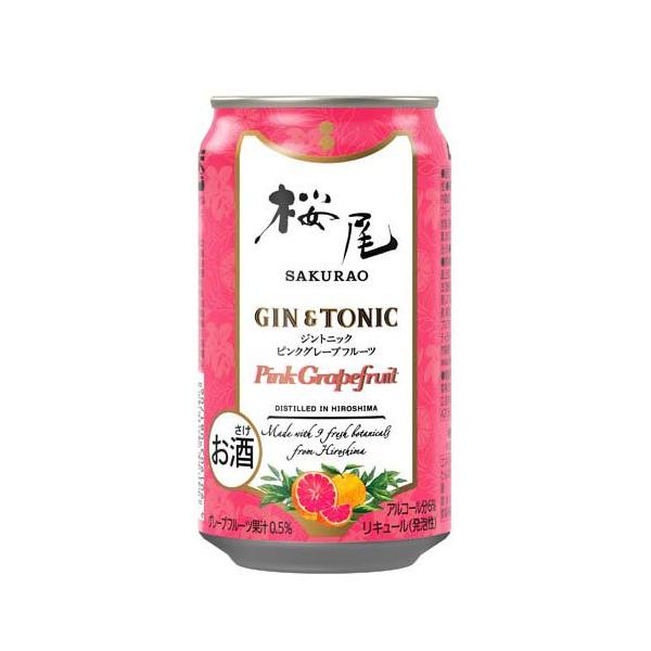 桜尾 GIN ORIGINAL ジントニック ピンクグレープフルーツ ( 350ml×24本