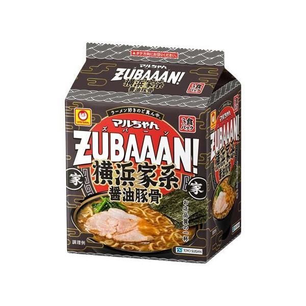 マルちゃん ZUBAAAN! 横浜家系醤油豚骨 ( 130g*3個入 )/ : 爽快 マルちゃん ZUBAAAN! 横浜家系醤油豚骨 ( 130g*3個入 )/ : 爽快