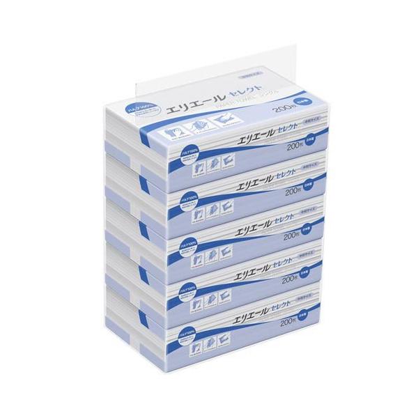 エリエールペーパータオル セレクト シングル 中判 ( 200枚入×5個
