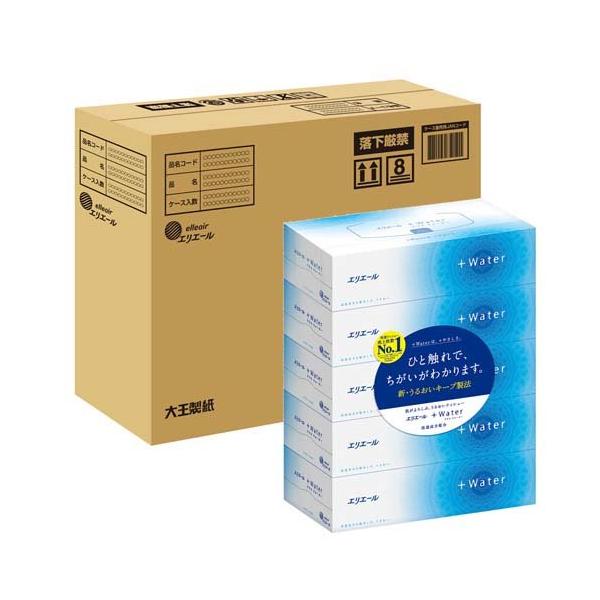 他サイト： エリエール プラスウォーター ティシュー コンパクトケース品 ( 5箱パック*4個入 )/ エリエールの商品画像