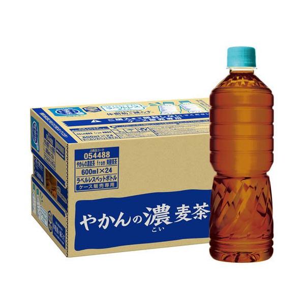 やかんの濃麦茶 ラベルレス ( 600ml×24本 )/ 爽健美茶 : 爽快ドラッグ