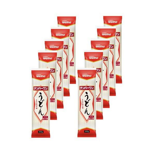 ナンバーワン うどん 箱売り用 ( 200g×10個入 )/ 日清製粉ウェルナ